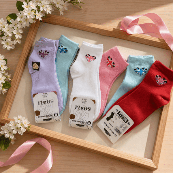 Set 2 perechi sosete multicolor dama