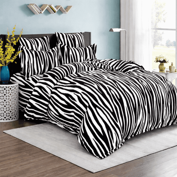 Set lenjerie de pat pufoasa Cocolino Zebra