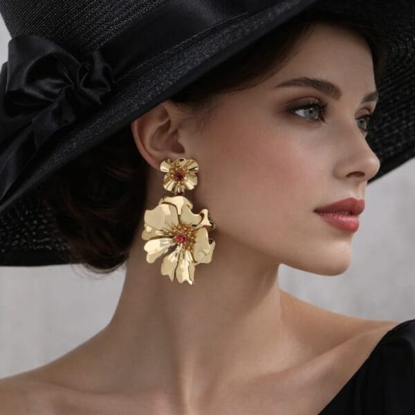 Cercei Floare de Diamant