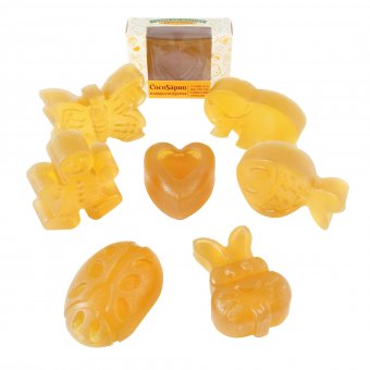 cocosapun transparent figurine cu argan galbenele si aroma de pepene galben 50 g 169 1