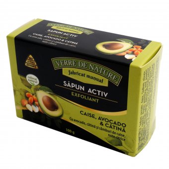 sapun activ exfoliant cu samburi de caise morcov avocado si note citrice 100 g 226 1