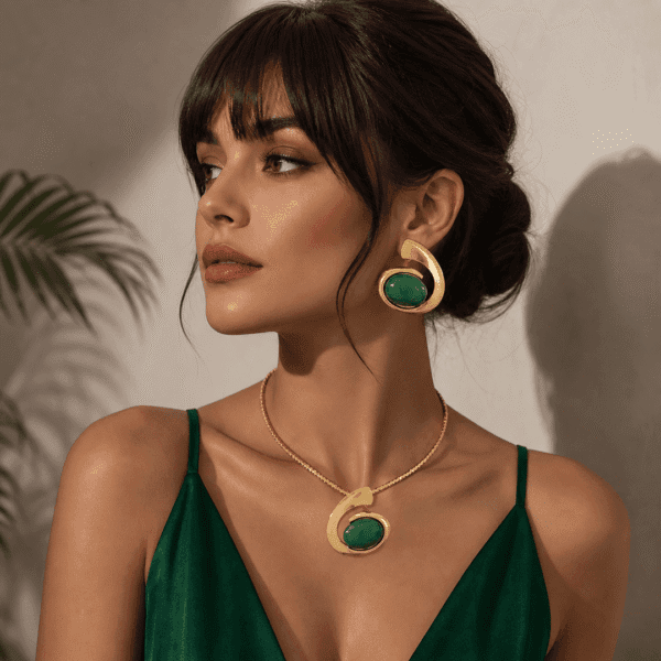 Set colier Ellegance Verte