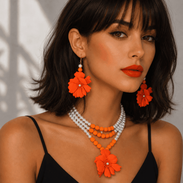 Set colier Perla Coralia